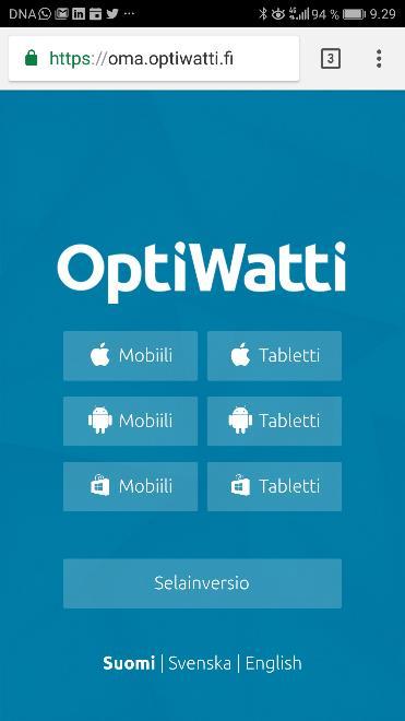 4 Ennen käyttöä OptiWatin asentaa valtuutettu sähköasentaja asennusohjeen mukaisesti. Osan lisäkomponenteista voi käyttäjä asentaa myös itse asennusohjeen mukaisesti.