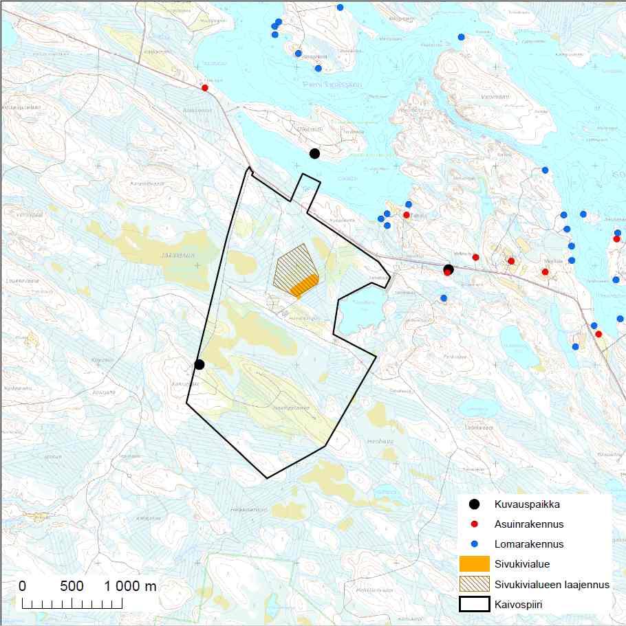 MAISEMA Tarkasteltiin erityisesti sivukivialueen