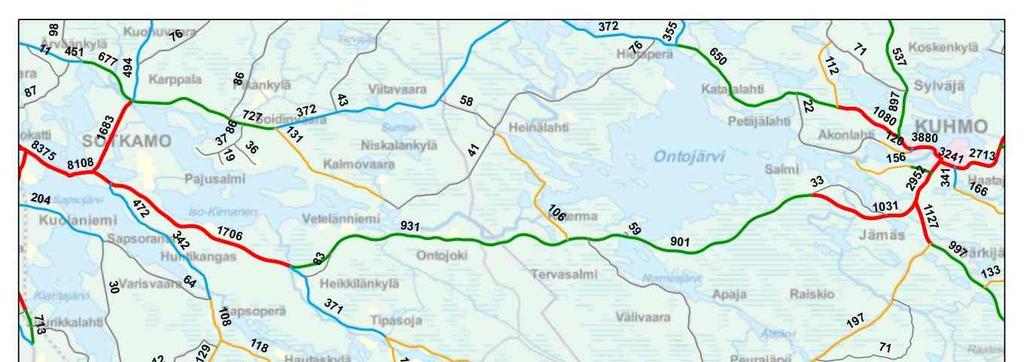 Liikennemäärän kasvu on suurta