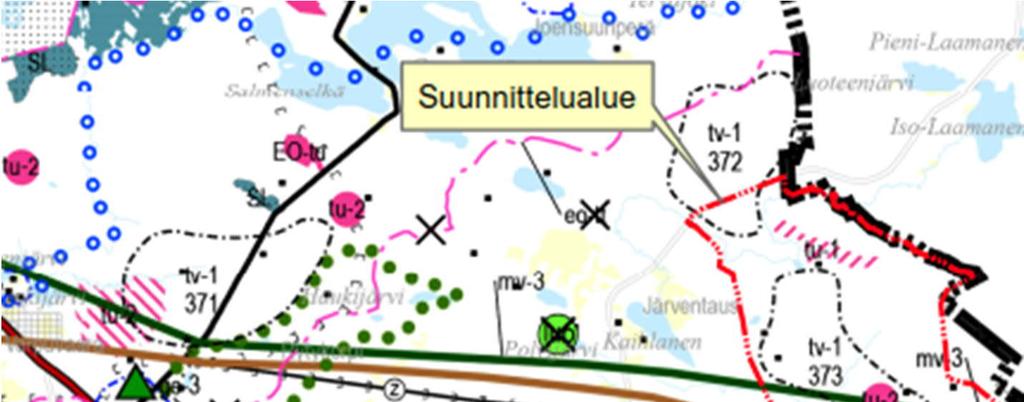 Kuva 6-3. Ote Pohjois-Pohjanmaan maakuntakaavaehdotuksesta (Pohjois-Pohjanmaan liitto 2018). Pohjois-Pohjanmaan 3.
