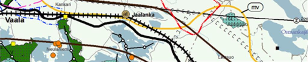 Kainuun maakuntakaavan 2020 (Kuva 6-4) valtioneuvosto on vahvistanut 29.4.2009.