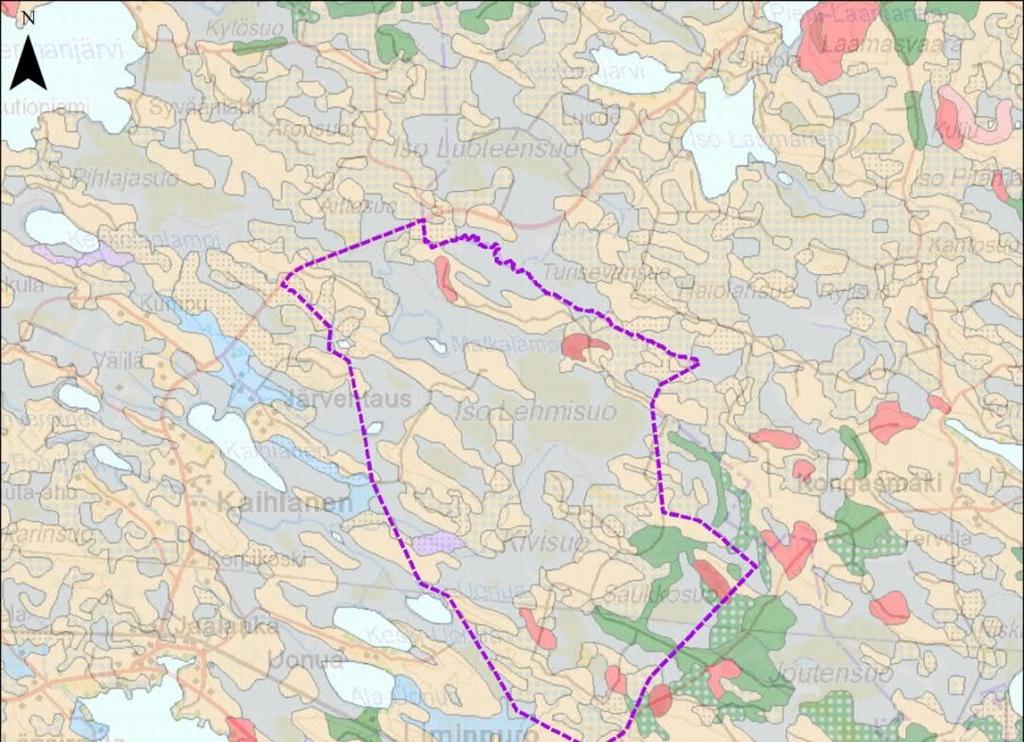 6.4 Maa- ja kallioperä sekä pohja- ja pintavedet Hankealueen pohjamaalajina on sekalajitteinen maalaji (jonka maalajiketta ei ole