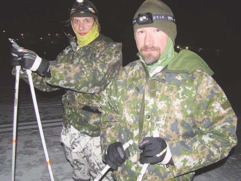 6 2/2018 Oltermannin hiihto 2018 Kymenlaakson avausosuuden hiihtäjät Mikko Maaranen ja Juuso Suortti valmiina lähtöön. Oltermannin hiihdolla on pitkät perinteet vuodesta 1933.