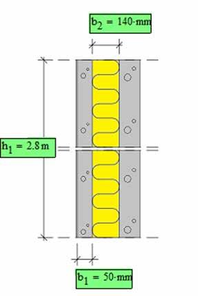10 LASKENTAESIMERKIT Tässä osiossa tarkastellaan betonisandwich-elementin kiinnikemitoitusta esimerkkitilanteissa, joissa korjauskohteena olevalle julkisivupinnalle asennetaan tapauksesta riippuen
