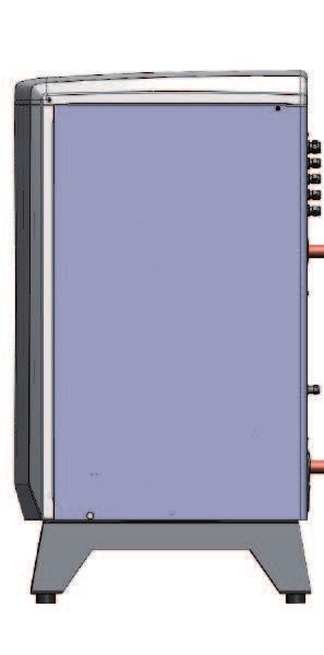 7.2 Esimerkkejä putkien liitännöistä EcoAir/EcoZenith i350 L CTC EcoZenith i350 L -mallissa putket on vedetty takaosan oikeaan reunaan lämpöpumpun liitäntää varten.