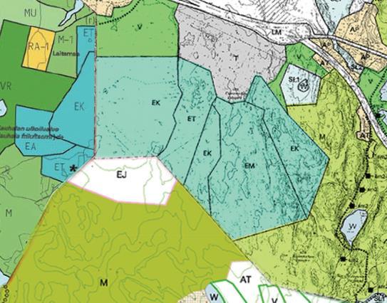 13 Espoon pohjoisosien yleiskaava, osa 1 Espoon eteläosien yleiskaava Maa- ja metsätalousvaltainen alue Jätehuollon alue Kyläalue Kuva 5.