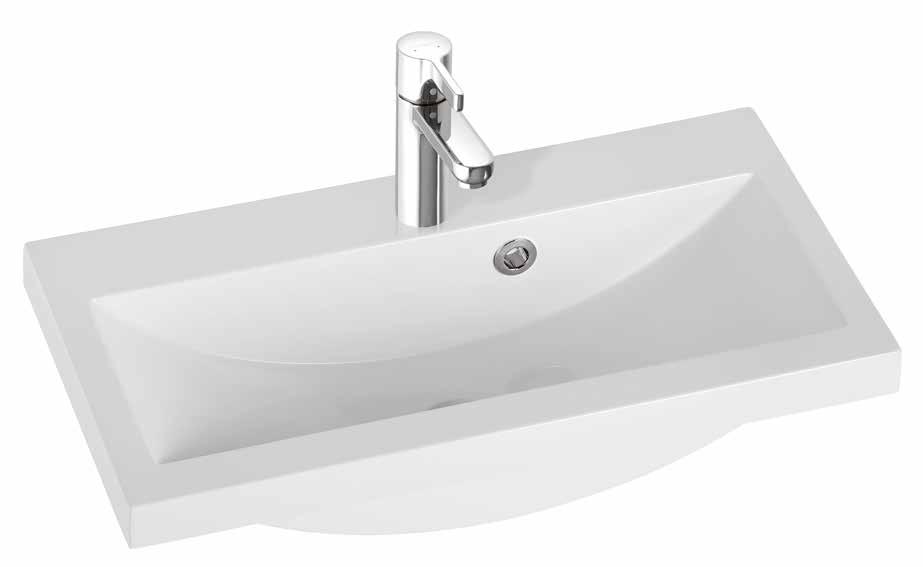 MINICLEVER VALUMARMORIALTAAT Allaskaapin suositeltava rungon syvyys, cm XX Kaikissa kylpyhuoneen altaissamme on kotimaisen Prevexin valmistamat laadukkaat vesilukot.