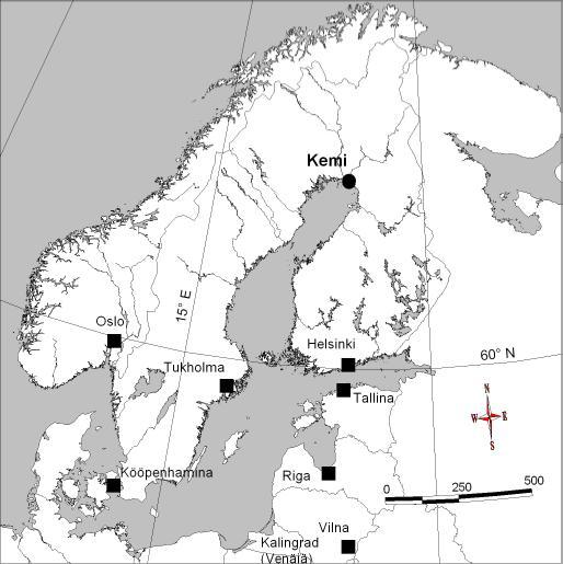 HAKEMISTO LIIKENTEELLINEN SIJAINTI (maantie-etäisyys) km Helsinki... 720 Rovaniemi... 118 Ajos, lähin satama...10 Kemi-Tornio lentokenttä... 5 sivu Asukasluku... 2 Historiaa... 1 Jäänmurtaja Sampo.