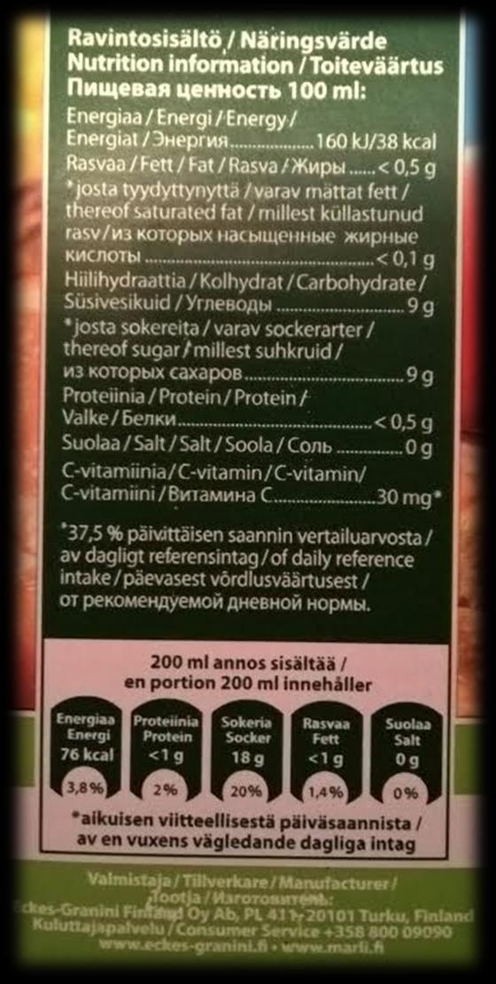 Vitamiinien ja kivennäisaineiden