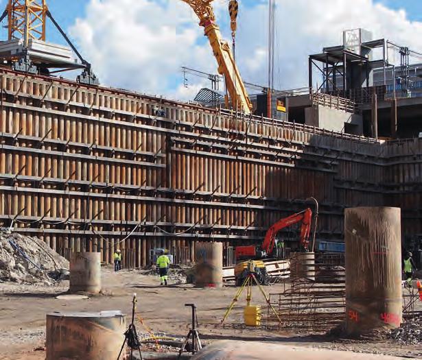 RD -paaluseinä TUKISEINÄRATKAISU HAASTAVIIN OLOSUHTEISIIN Nopea ja luotettava asennus sekä erinomainen vesitiiviys johtavat onnistuneisiin projekteihin RD -paaluseinä on suunniteltu haastaviin