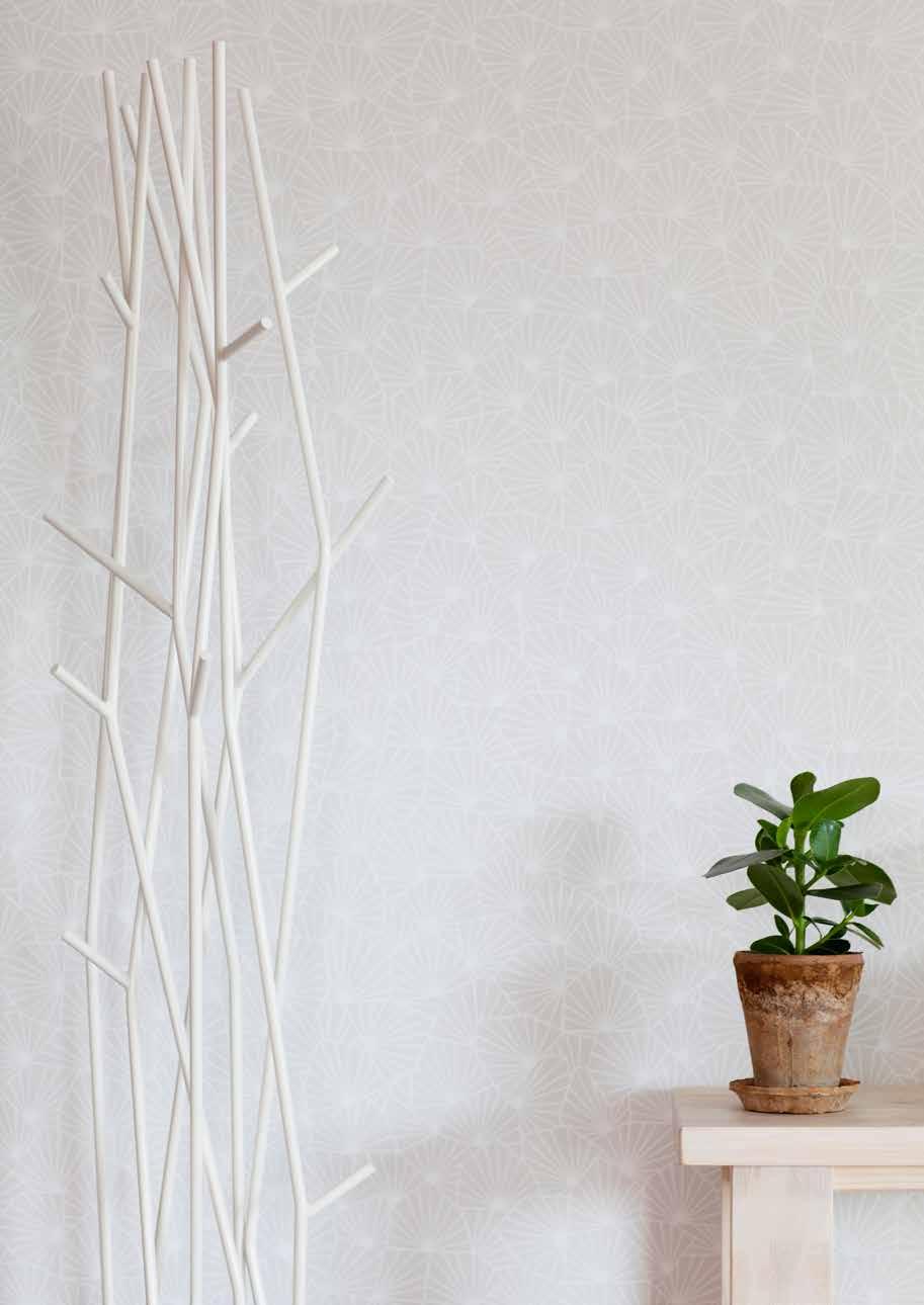Skanska Design Calm Asuinhuoneet Uuden kodin seinät ovat valkoiset.