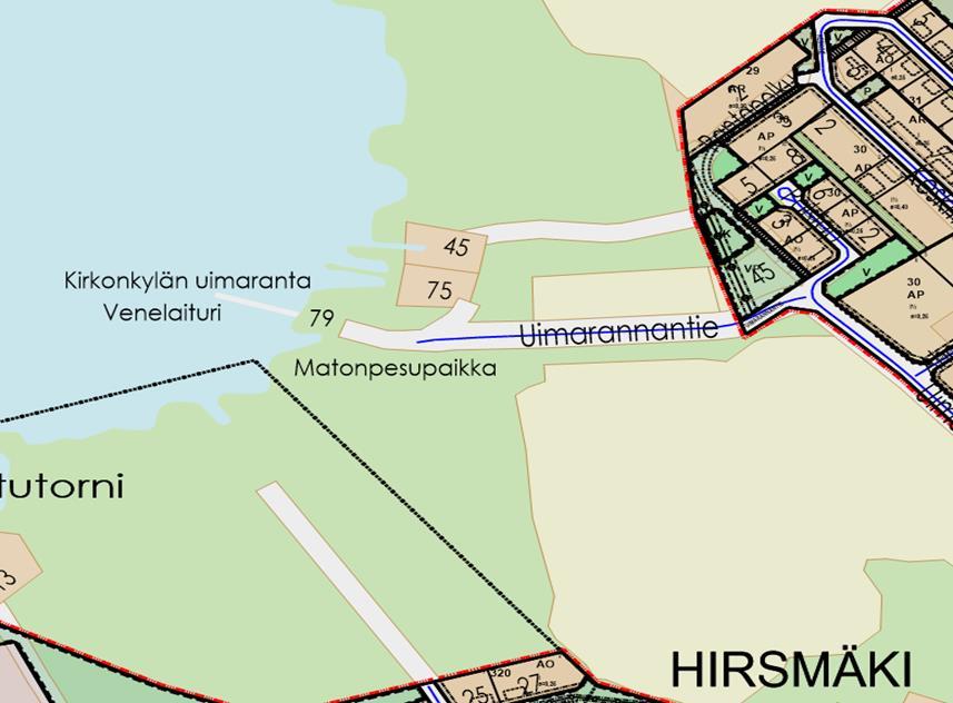 Uimarannantie Ei ole Tien pituus 0,340 Kriteeri H