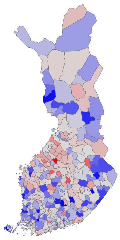 Kuntien lainakanta 31.12.2017, /as. Lähde: Tilastokeskus, tilinpäätösennakko Koko maa keskimäärin 2 933 euroa/asukas Pienimmät: Suurimmat: Kunta /as.