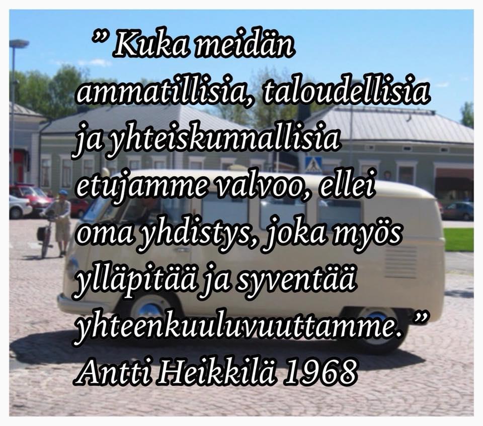 Liiton toiminta on 50 v sitten alkanut näillä