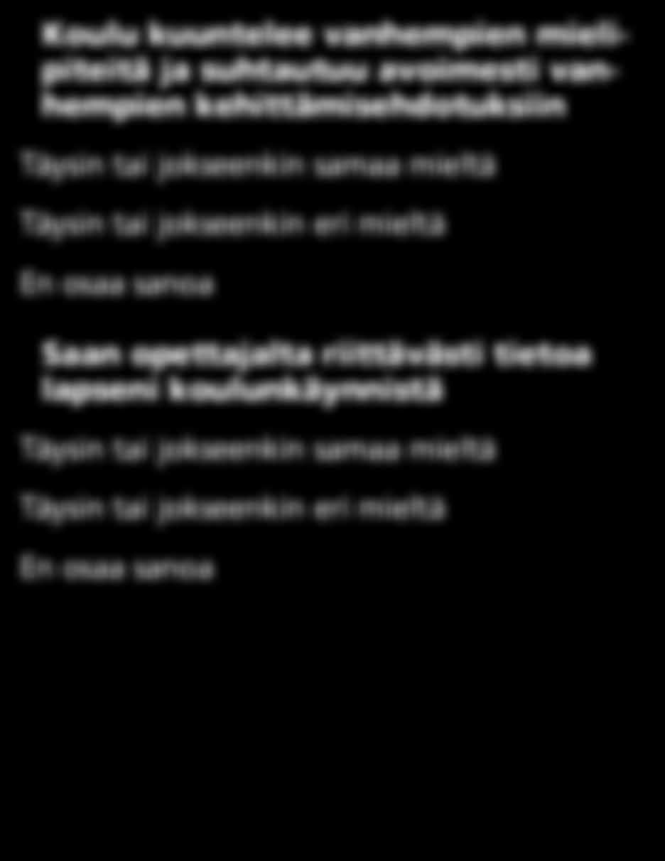 mielipiteitä ja suhtautuu avoimesti vanhempien