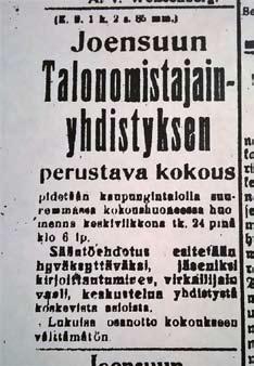 4 Pohjois-Karjalan Kiinteistöyhdistys 100-vuotias Pohjois-Karjalan Kiinteistöyhdistyksen puheenjohtaja Kaisa Salminen odottaa innostuneesti yhdistyksen satavuotisjuhlia.