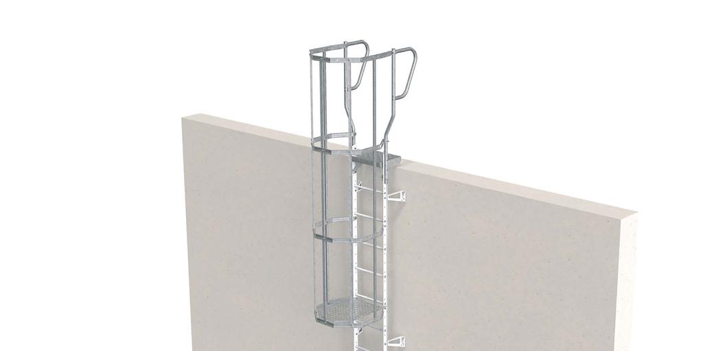 Seinätikkaat, lisävarusteet Käsijohteen kaide Turvakori Yli 4 metriä korkeat tikkaat täytyy varustaa turvakorilla Ruotsin rakentamismääräysten mukaan.