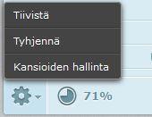 Roskakorin tyhjennys Avaa Roskakori-kansio sähköpostien perusnäkymässä klikkaamalla Roskakori-kansion nimeä.