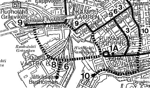Vuonna 1997 valmistui useamman vuoden kestäneen Kanjo-projektin (KANtakaupunkin JOukkoliikenne) loppuraportti, jota varten oli laadittu myös linjastosuunnitelma raitioteille.