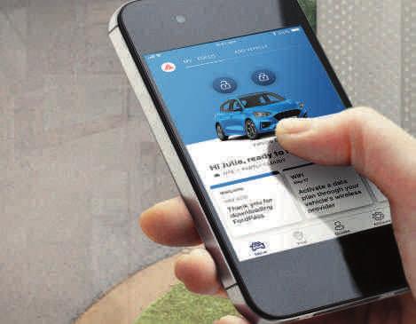 02 03 02 Etälukitus ja lukituksen etäavaus: älä pohdi enää, muistitko lukita auton, vaan lukitse ja avaa lukitus puhelimellasi missä tahansa (saatavana FordPass Connectin kanssa FordPass-sovelluksen