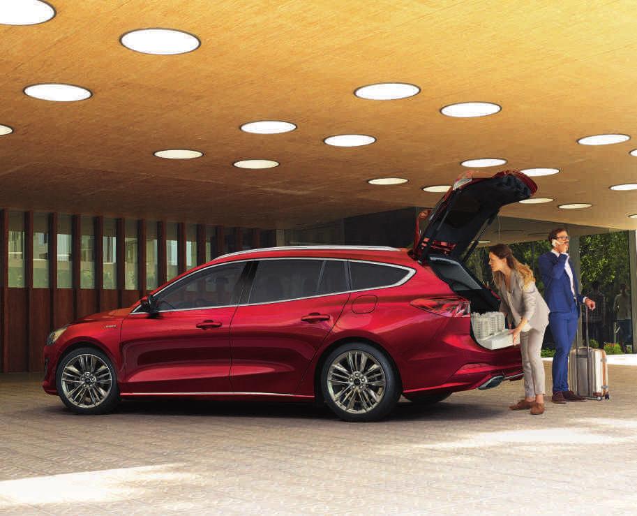 Muokattavat tavaratilat Täysin uudessa Focus Wagonissa yhdistyvät coupén eleganssi ja äärimmäisen