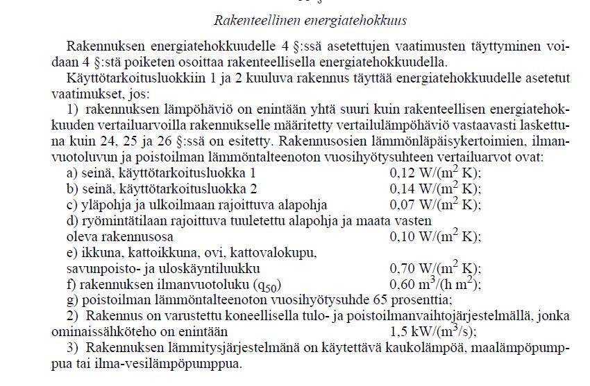 33 rakennuksen energiatehokkuuden osoittaminen
