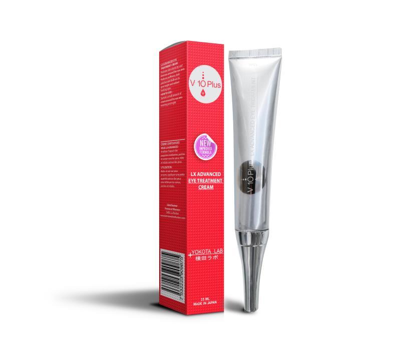 Uudistunut ja entistä tehokkaampi V 10 Plus LX Advanced Eye Treatment Cream Heleyttävää ja nuorentavaa hoitoa silmänympärysiholle Koostumusuudistuksen jälkeen LX ADVANCED EYE TREATMENT CREAM tarjoaa
