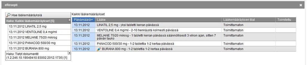 Asiakkaan suullinen/kirjallinen suostumuksen valinta riippuu syystä, minkä takia resepti avataan reseptikeskuksesta.