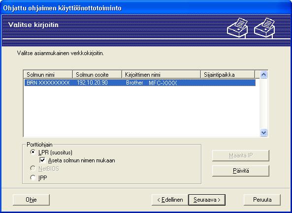 Ohjattu ohjaimen käyttöönottotoiminto (vain Windows ) Ohjatun ohjaimen käyttöönottotoiminnon käyttö 7 a Kun käynnistät ohjatun toiminnon ensimmäisen kerran, näkyviin tulee tervetulonäyttö.