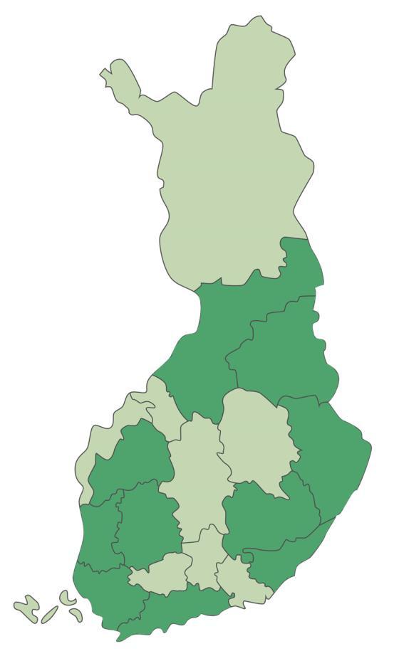 VESOTE puolen Suomen hanke VESOTE-hankealueilla on