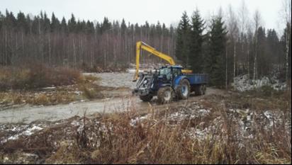 ditch channel was used by water and the wetland function was lost 1300