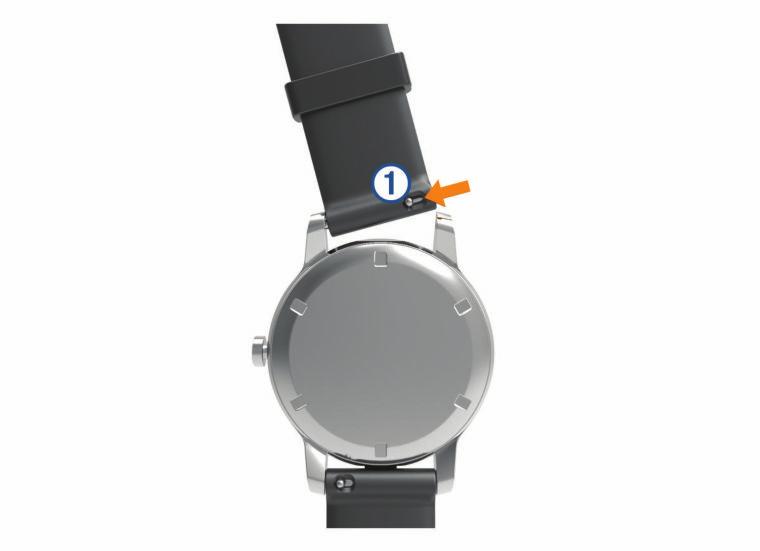Laitteen voi ladata liittämällä USB-kaapelin Garmin hyväksyttyyn muuntajaan ja pistorasiaan tai tietokoneen USB-porttiin. Täysin tyhjän akun lataaminen kestää enintään kaksi tuntia.