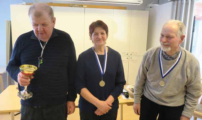 Sokeat miehet: Kauko Ronkainen, Seppo Kamppinen, Olavi Eira ja Osmo Perttula eivät saaneet kalaa. Näkevät miehet: 1. Oiva Helman 361g 2. Mauno Kungas 196g 3. Hannu Honkiniemi 138g 4.