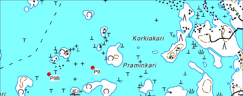 18 Kuva 8.3. Iso-Lampoorin edustan tarkkailuasemien sijainti.