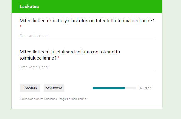 sako- ja umpikaivolietteiden tyhjennysten