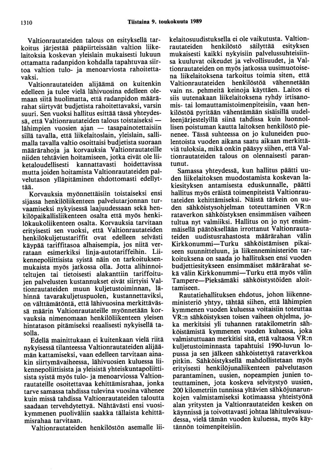 1310 Tiistaina 9.