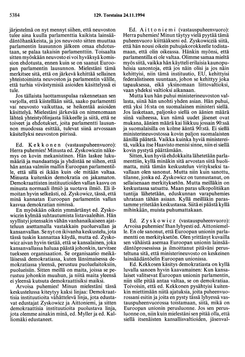 5384 129. Torstaina 24.11.