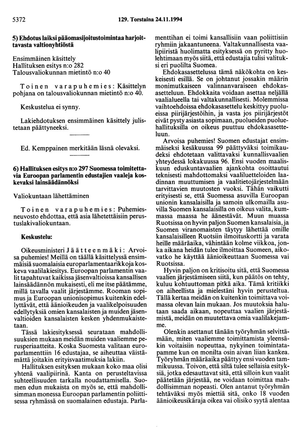 5372 129. Torstaina 24.11.