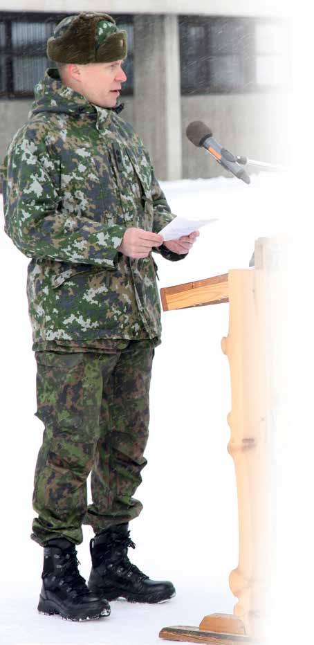 Tehtävä pataljoonan komentajana on ehdottomasti huippukohta sotilasuralla ja erityisesti pääsy Lapin jääkäripataljoonan komentajaksi tuntuu kunnia-asialta.