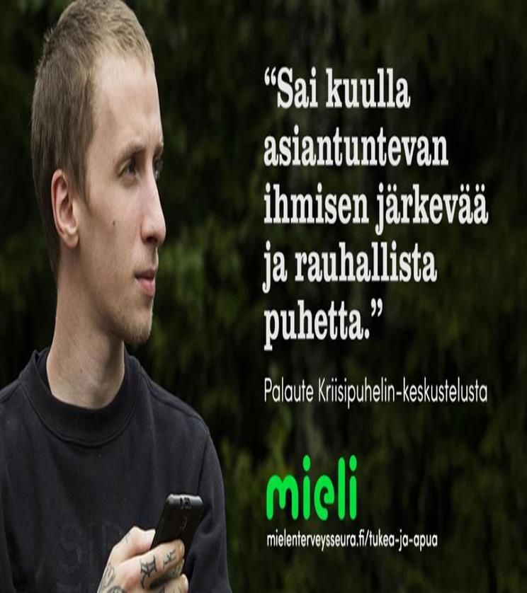VUONNA 2017 KRIISIPUHELIMEEN SOITETTIIN 172 344 KERTAA.