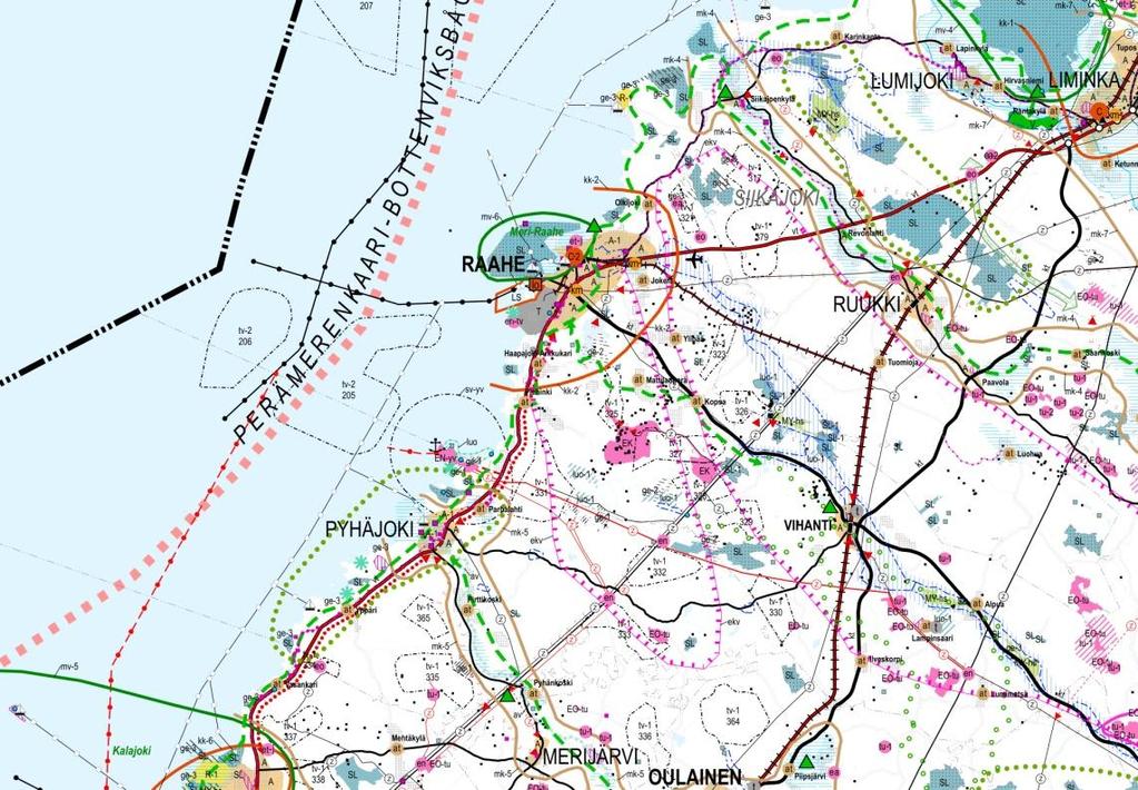 Pohjois-Pohjanmaan 3.vaihemaakuntakaava (vireillä) Maakuntahallitus on 18.1.2016 päättänyt Pohjois-Pohjanmaan maakuntakaavan uudistamisen kolmannen vaiheen (3. vaihemaakuntakaava) vireille tulosta.