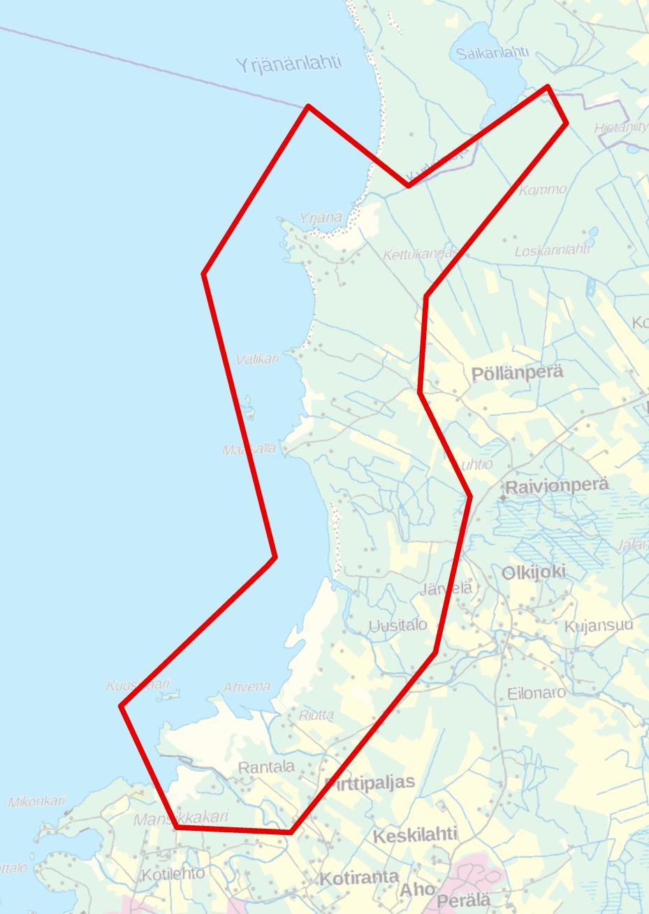Yleiskaavoitus Raahen pohjoisen ranta-alueen osayleiskaava Suunnittelualue rajautuu lännessä merialueeseen, etelässä voimassa oleviin Raahen keskeisten taajama-alueiden osayleiskaava-alueeseen sekä