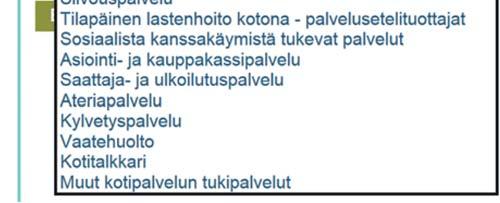 Alkuvaiheessa on palveluntarjonnan alueellisessa kattavuudessa vielä runsaasti täydennettävää, mutta kevätkauden 2018 aikana palveluntuottajat kartoitetaan systemaattisesti ja houkutellaan mukaan.