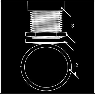 Pidä kiintoavaimella muttereita (E) ja (F) paikallaan ja löysää 4 mm:n kuusiokoloavaimella pultteja (B) ja (C) (ks. kuva 23).