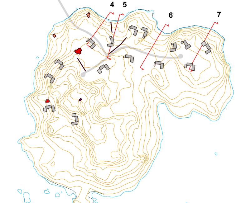 aaltoiluvaratarkastelussa seuraavan kuvan (Kuva 23.) mukaisilla leikkauksilla.