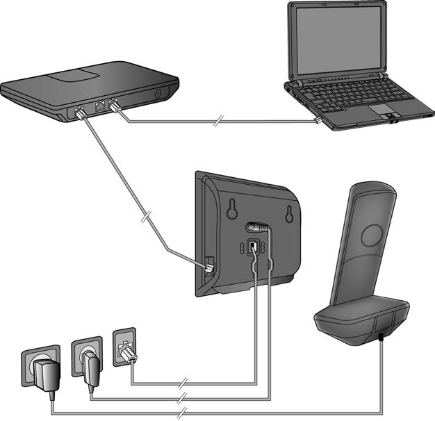Gigaset C530 IP / IM-Nord fi / A31008-M2506-R201-1-3PG3 / connect_overview.fm / 3/6/14 Liitäntöjen yleiskuva Liitäntöjen yleiskuva 6 5 1 4 3 2 1 2 3 4 5 6 Valmistele luuri asettamalla akut paikalleen.