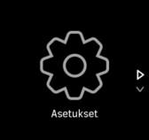 Valitse asetus napauttamalla asetuksen