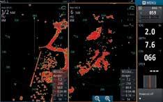 BROADBAND RADAR Broadband Radar -laajakaistatutka luo kristallinkirkkaan kuvan, jossa on näkymä aivan veneen keulan edestä.