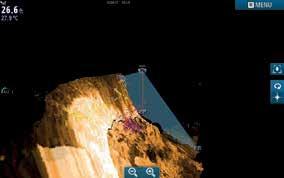 Se sisältää myös StructureScan HD- ja DownScan Imaging -taajuudet, ja mahdollistaa näin rakenteiden ja kalaparvien etsimisen samalla kaikuanturilla.