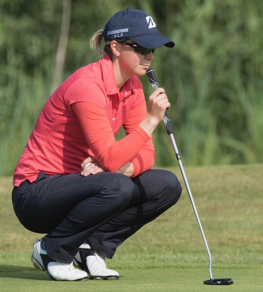 ELLA SALMINEN Rauma golfin ammattilaispelaaja Ella valittiin Suomen Golfliiton Naisten valmennusryhmään kaudella 2017. Ella on saavuttanut 3.